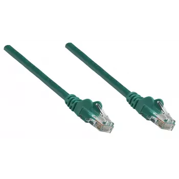 Intellinet καλώδιο δικτύου patch, Cat6, 1,5 m, πράσινο, χαλκός, S/FTP, LSOH/LSZH, PVC, RJ45, επιχρυσωμένες επαφές, προστατευτικό κάλυμμα, θωρακισμένο, εφ' όρου ζωής εγγύηση