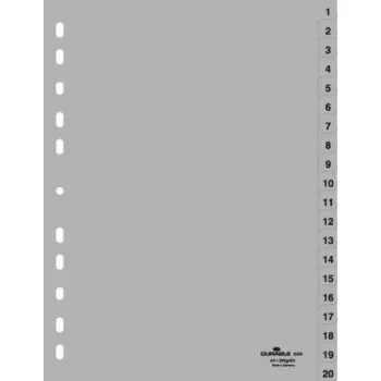 Αριθμητικό ευρετήριο με αυτιά Durable 6522-10
