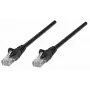 Intellinet Καλώδιο δικτύου patch, Cat5e, 10 m, Μαύρο, CCA, U/UTP, PVC, RJ45, επιχρυσωμένες επαφές, προστασία κάμψης, ανακούφιση τάσης, εφ' όρου ζωής εγγύηση