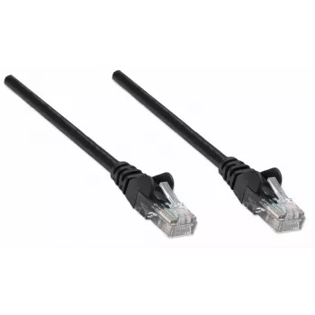 Intellinet Καλώδιο δικτύου patch, Cat5e, 10 m, Μαύρο, CCA, U/UTP, PVC, RJ45, επιχρυσωμένες επαφές, προστασία κάμψης, ανακούφιση τάσης, εφ' όρου ζωής εγγύηση