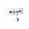 Durable SELECT Βάση οθόνης 509523 για 2 οθόνες, Βάση γραφείου, Ασημί