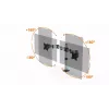 Durable SELECT Βάση οθόνης 509523 για 2 οθόνες, Βάση γραφείου, Ασημί