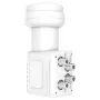 Hama 00205376 Μετατροπέας χαμηλού θορύβου (LNB) 10,7 – 12,75 GHz Λευκό