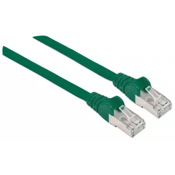 Intellinet Καλώδιο δικτύου Patch, Cat6A, 3m, Πράσινο, Χαλκός, S/FTP, LSOH / LSZH, PVC, RJ45, επιχρυσωμένες επαφές, Snagless, Booted, εφ' όρου ζωής εγγύηση