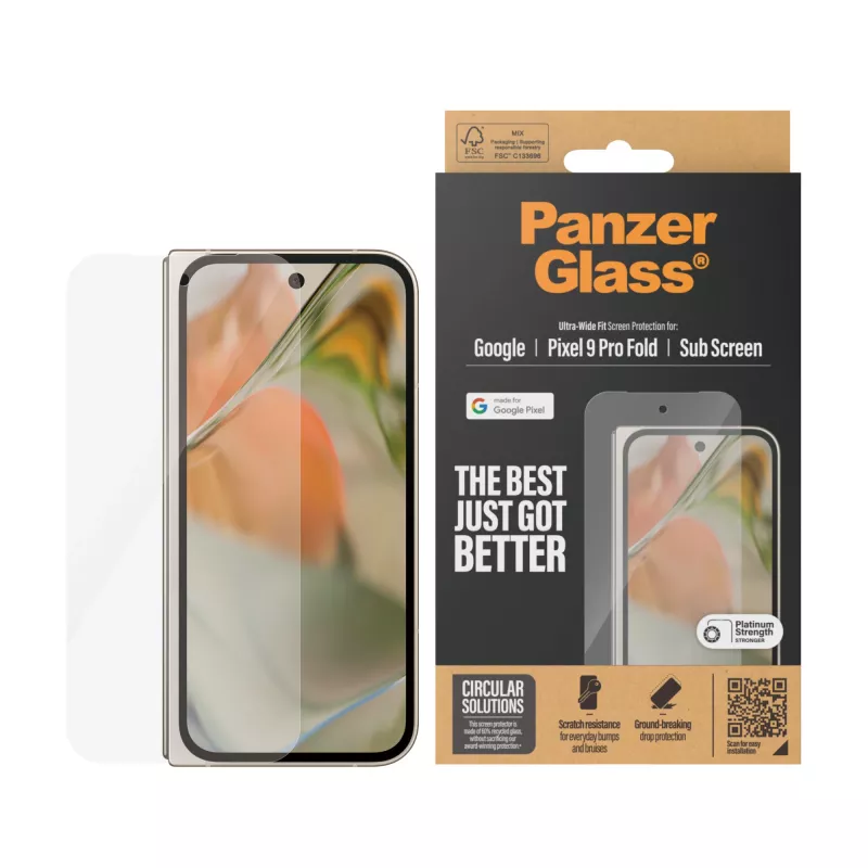 PanzerGlass® Προστασία οθόνης Google Pixel 9 Pro Fold | Ultra-Wide Fit