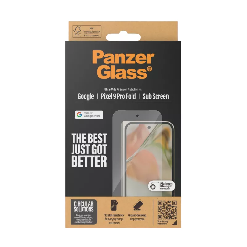 PanzerGlass® Προστασία οθόνης Google Pixel 9 Pro Fold | Ultra-Wide Fit