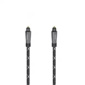 Hama 00205140 Καλώδιο ήχου 3 m TOSLINK Μαύρο Γκρι Βύσμα αρσενικό σε Βύσμα αρσενικό επιχρυσωμένο