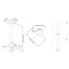 Multibrackets M Universal βάση οροφής προβολέα 600-1000 με λεπτομερή ρύθμιση
