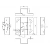 Multibrackets M Universal βάση οροφής προβολέα 600-1000 με λεπτομερή ρύθμιση