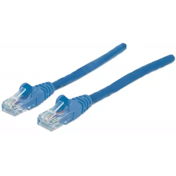 Intellinet Καλώδιο Δικτύου Patch, Cat6A, 7,5 m, Μπλε, Χαλκός, S/FTP, LSOH/LSZH, PVC, RJ45, επιχρυσωμένες επαφές, προστασία από τσάκισμα, με μπότα, εφ' όρου ζωής εγγύηση