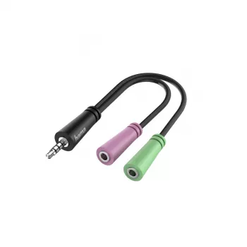 Hama 00200352 Καλώδιο ήχου 0,15 m 3,5 mm 2 x 3,5 mm Μαύρο