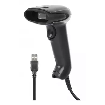 Manhattan 2D LED Σαρωτής Barcode Χειρός 153997, USB-A, Εύρος σάρωσης 320 mm, Καλώδιο 1.4 m, Μαύρο