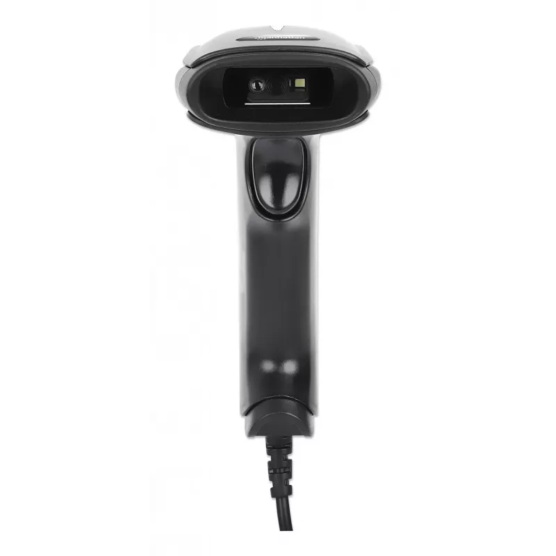 Manhattan Χειροποίητος σαρωτής γραμμωτού κώδικα 2D LED 153997, USB-A, εμβέλεια σάρωσης 320 mm, καλώδιο 1,4 m, μαύρο