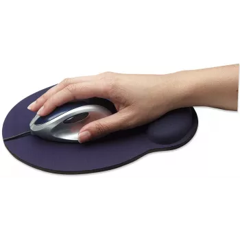 Manhattan Στήριγμα καρπού και mousepad, Μπλε, 241 × 203 × 40 mm, αντιολισθητική βάση, Εφ' όρου ζωής εγγύηση, Συσκευασία χαρτονιού