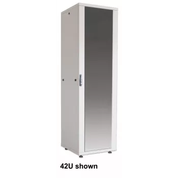 Intellinet ράφι δικτύου 19 ιντσών - ελεύθερο (Basic), 22HE, 600x800 mm (πλάτος x βάθος), γκρι, Flatpack, μέγ. 600 kg, κλείδωμα πόρτας ενός σημείου, ένα κλείδωμα ανά πλαϊνό τοίχωμα, ωφέλιμο βάθος 123 έως 573 mm, πιστοποιημένο IP20, χάλυβας