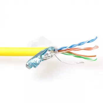 Καλώδιο patch ACT CAT5E F/UTP LSZH λεπτόκλωνο κίτρινο 500m