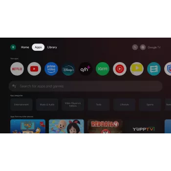 TORNADO 65UA3400X | 65 ίντσες τηλεόραση 4K UHD Google TV χωρίς πλαίσιο με HDR10 και HLG
