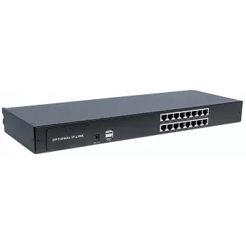 Intellinet Αρθρωτός διακόπτης KVM CAT5 VGA 16 θυρών, για χρήση με τους κωδικούς προϊόντων 507622, 507738, 507981, 507998, 508025, 508032, 508049 & 508056