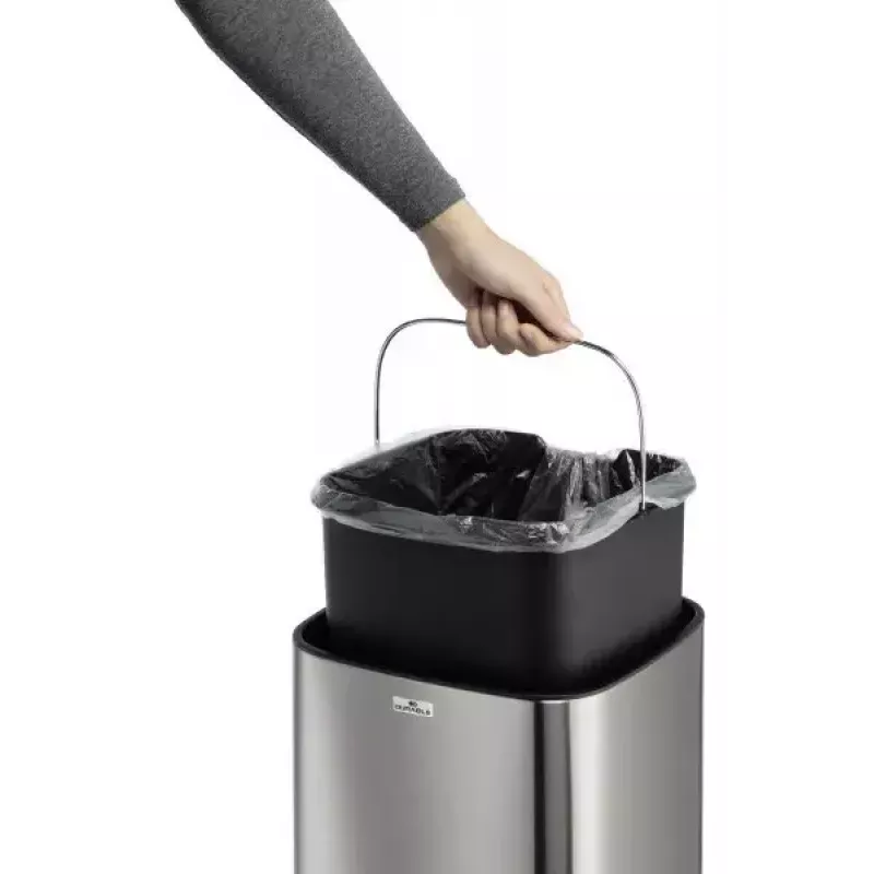Durable TOUCH 21L Ορθογώνιο ανοξείδωτο χάλυβας μαύρο ασημί