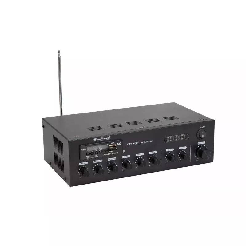 Ενισχυτής ήχου Omnitronic 80709605 Performance/σκηνή μαύρο