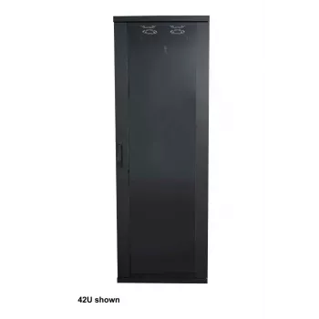 Intellinet 19 inch rack δικτύου – ελεύθερο (Basic), 22HE, 600x800mm (πλάτος x βάθος), μαύρο, Flatpack, έως 600kg, κλείδωμα πόρτας ενός σημείου, ένα κλείδωμα ανά πλαϊνό τοίχωμα, ωφέλιμο βάθος 123 έως 573 mm, rack, IP20, χάλυβας