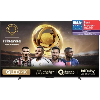 Hisense 100E77NQ PRO 2,54 m (100 ίντσες) 4K Ultra HD Smart-TV Wi-Fi Μαύρο 500 cd/m²