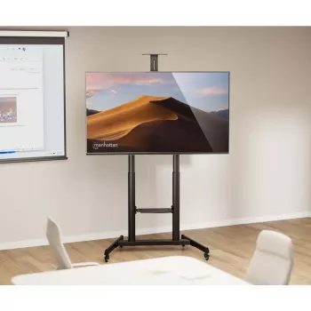 Manhattan 462709 TV-βάση με ροδάκια, ρύθμιση ύψους χωρίς εργαλεία, 60-120 ίντσες, 120 kg