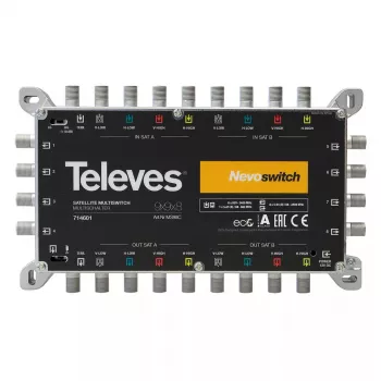 Televes MS98C (714601) διαδοχικός πολυδιακόπτης, 9 είσοδοι, 8 έξοδοι