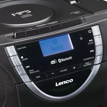 Προσωπικό CD player Lenco SCD-600 μαύρο ασημί DAB+ FM PLL