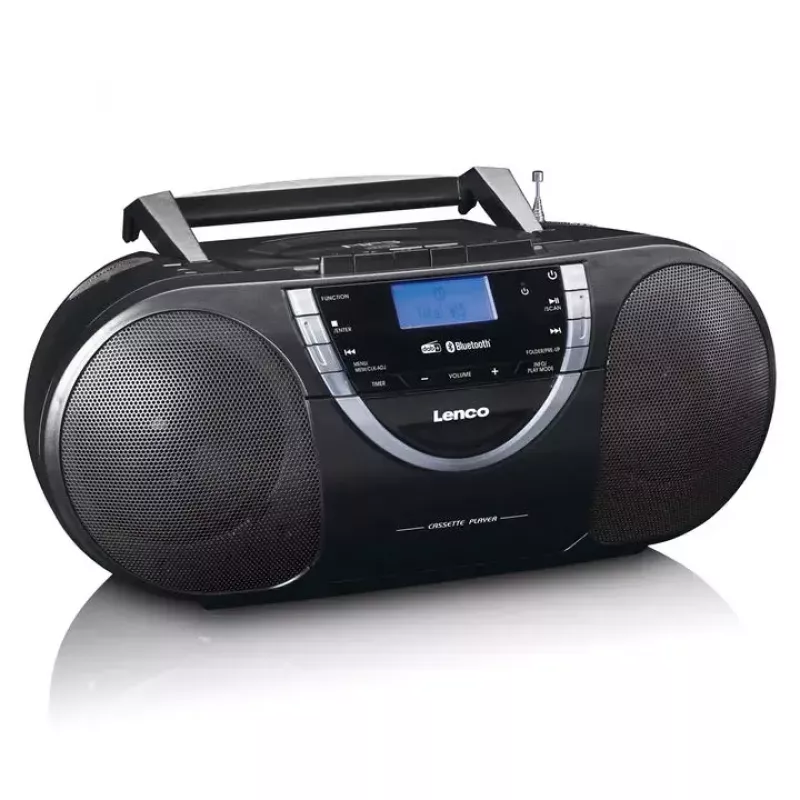 Προσωπικό CD player Lenco SCD-600 μαύρο ασημί DAB+ FM PLL