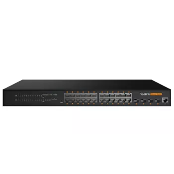 Managed L2+ Gigabit Ethernet Switch Yealink RCH240 – 24× RJ-45 (10/100/1000), PoE, 56 Gbit/s, Τοποθέτηση σε rack