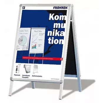 FRANKEN Βάση αφίσας Standard BSA1, DIN A1 594 x 841 mm, Πλαίσιο 4 ποδιών, Εσωτερικού/Εξωτερικού χώρου