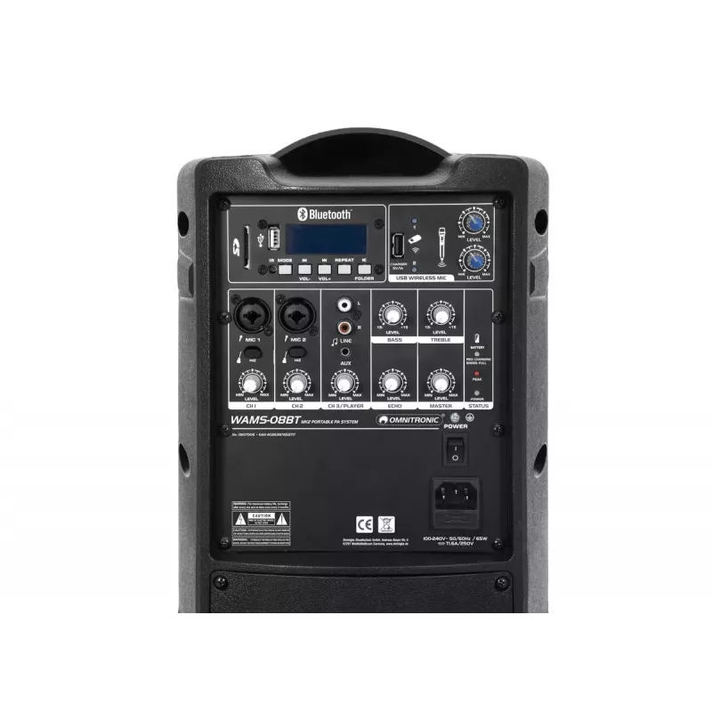 Ηχείο 2 δρόμων Omnitronic WAMS-08BT MK2