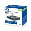 ACT διακόπτης βίντεο USB-C με διπλή είσοδο HDMI 60Hz γκρι
