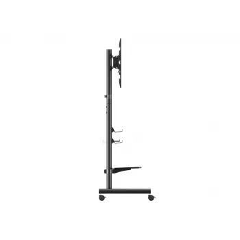 Φορητό TV-Wagen EQUIP 50 inch–90 inch με ράφι Pegboard, VESA 200x200–600x400, 60 kg, μαύρο