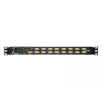 ATEN Διακόπτης KVM LCD 17 ιντσών 16 θυρών over IP (USB - PS/2 VGA) με θύρα περιφερειακών USB