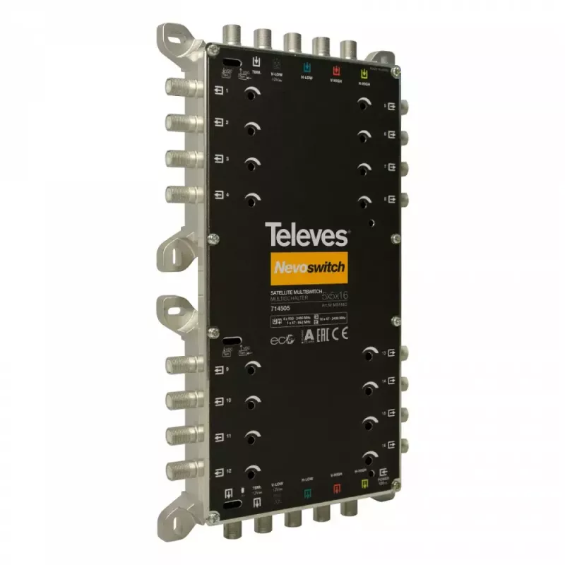 Δορυφορικός πολυδιακόπτης Televes 714505 5 είσοδοι 16 έξοδοι