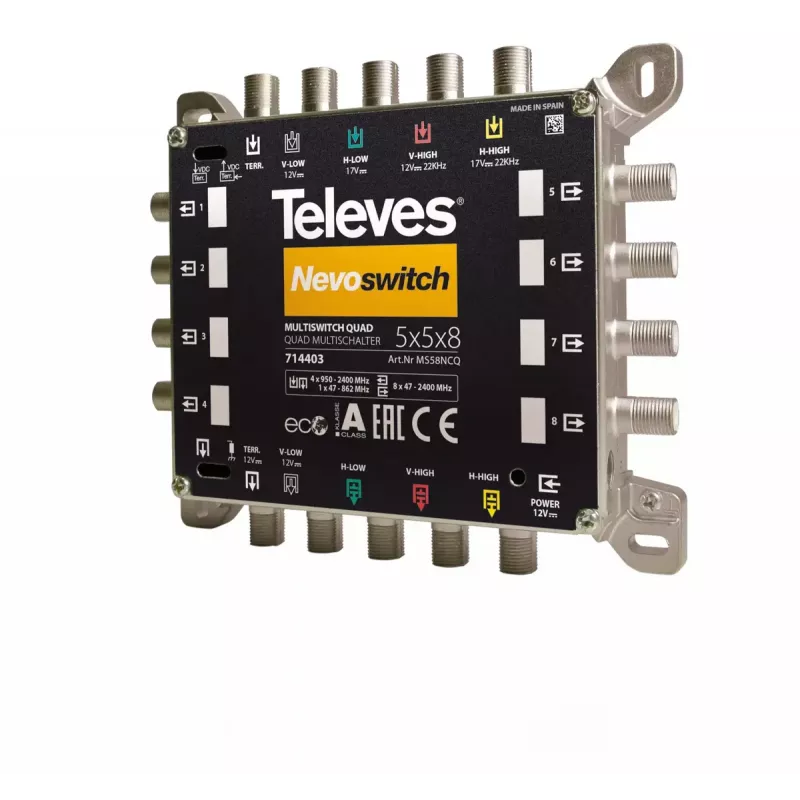 Δορυφορικός πολυδιακόπτης Televes 714403 5 είσοδοι 13 έξοδοι