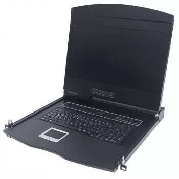 Intellinet 508025 κονσόλα rack 43,2 cm (17 ίντσες) 1280 x 1024 pixel μαύρο 1U