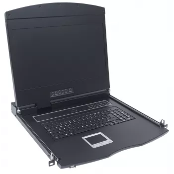 Intellinet 508025 κονσόλα rack 43,2 cm (17 ίντσες) 1280 x 1024 pixel μαύρο 1U