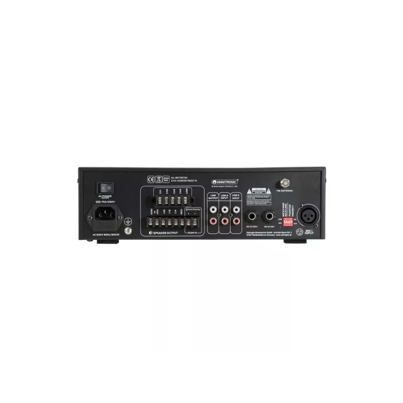 Ενισχυτής ήχου Omnitronic 80709704 Performance/σκηνής μαύρο