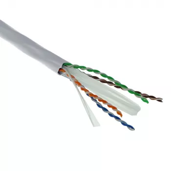 ACT Cat 6A U/UTP σταθερό καλώδιο εγκατάστασης, PVC Eca 23AWG γκρι 305 Μέτρα