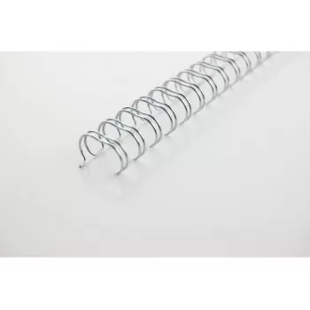 GBC WireBind ράχη βιβλιοδεσίας 3:1 NO6 9,5 mm A4, ασημί, 3 φύλλα, μέταλλο, A4, 9,5 mm, 316 mm