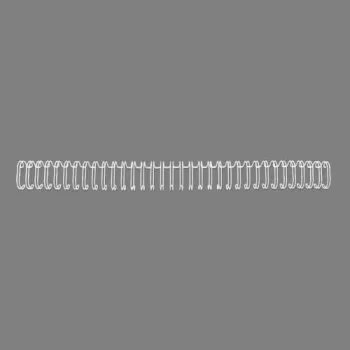 GBC Wire spines 3:1 NO7 11mm A4, λευκό, 3 φύλλα, μέταλλο, A4, 1,1 cm, 297 mm