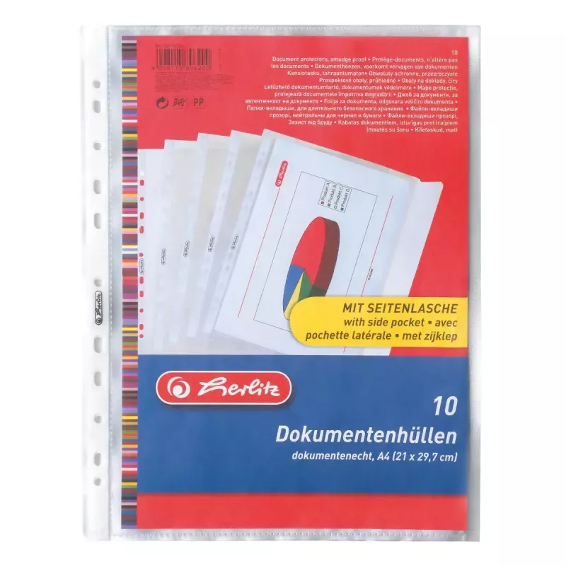 Φάκελος Herlitz 5896204 πολυπροπυλένιο (PP) διαφανές A4
