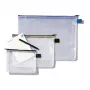 Rexel Θήκη δικτυωτή με μαύρο φερμουάρ A5, PVC, 31 g, μαύρο, διαφανές