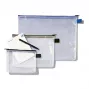Rexel Θήκη δικτυωτή με μαύρο φερμουάρ A4, PVC, 52 g, μαύρο, διαφανές