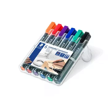 Μαρκαδόρος μόνιμος Staedtler Lumocolor 352 Bullet Tip 6 τεμ.