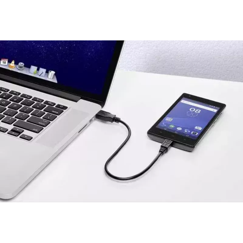 Καλώδιο USB Renkforce RF-4463073 0,15m USB A Micro-USB B μαύρο