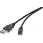 Καλώδιο USB Renkforce RF-4463073 0,15m USB A Micro-USB B μαύρο